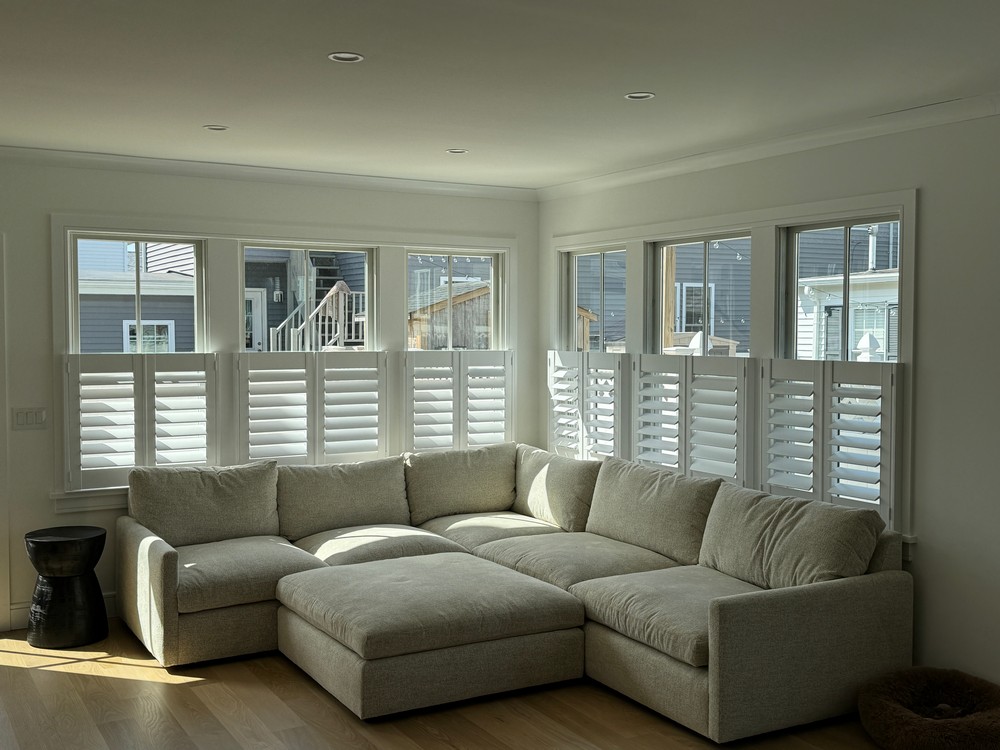 Charming Cafe Style Plantation Shutters in a New Home at the Jersey Shore on Central Ave in Bradley Beach, NJ