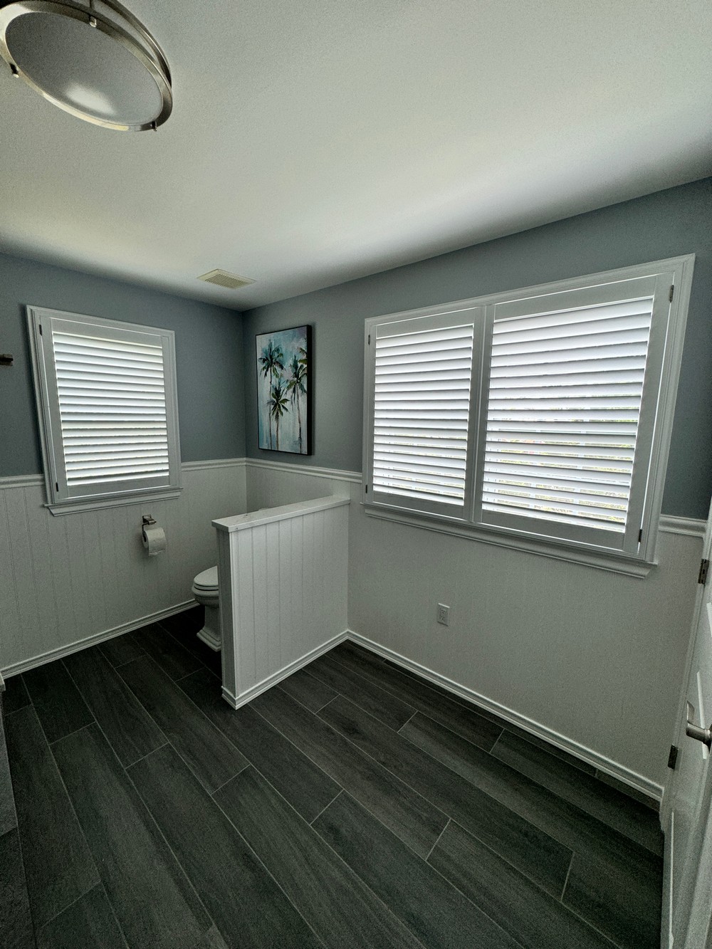 Sophisticated Norman Woodlore Shutters on McNish Way in West Caldwell, NJ